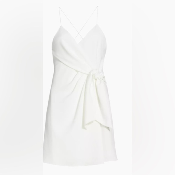 Alice And Olivia Katie Tie Wrap Mini Dress NWT - Picture 1 of 3